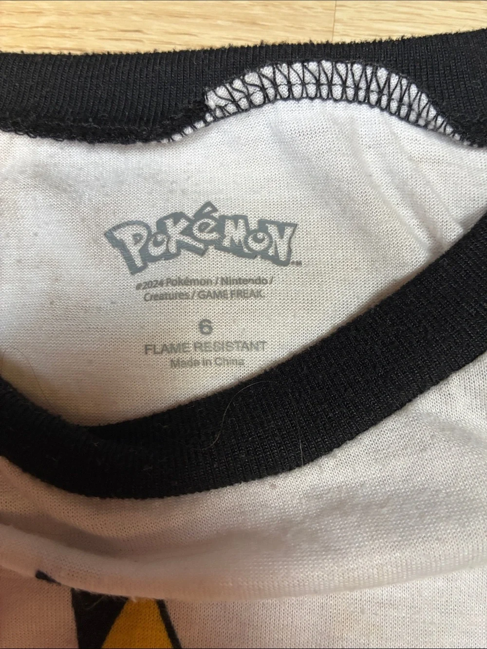 Pokemon Pikachu Two-Piece Pajama Set - Yellow & White